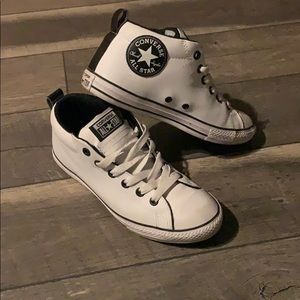 White Leather Converse